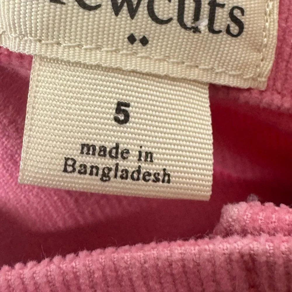 J Crew Crewcuts Girls Pocket Corduroy Jumper Dress Sz 5‎ Pink Spring Easter